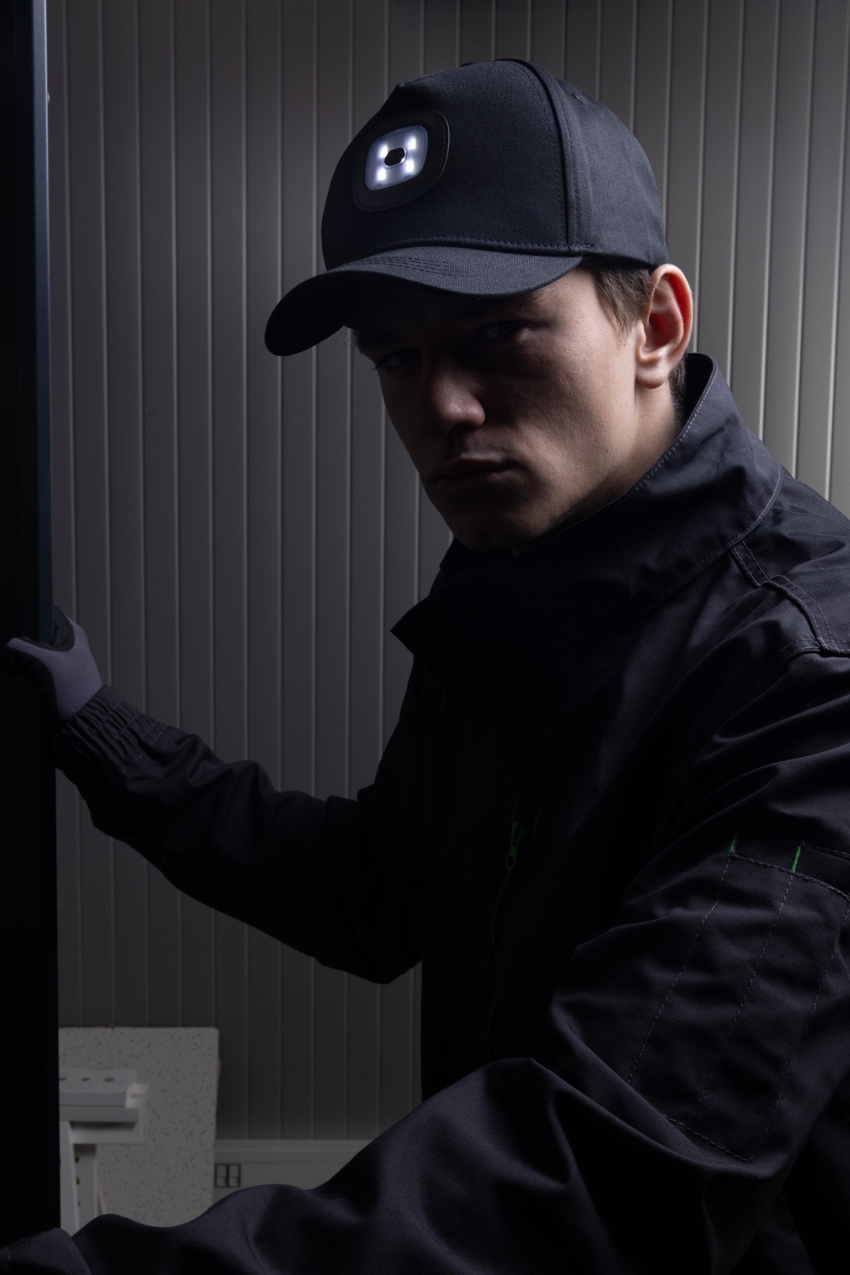DAHN baseball cap with LED light black