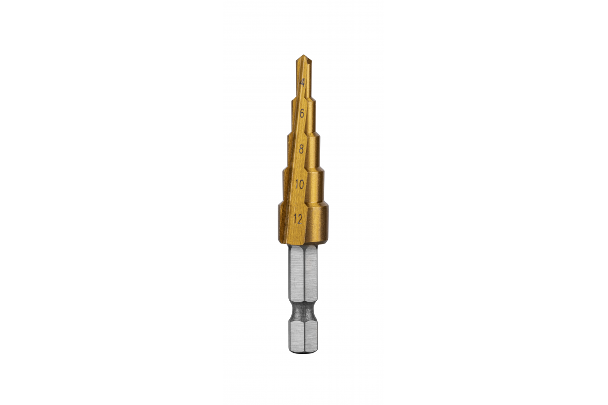 Stupňovitý vrták 4–12 mm