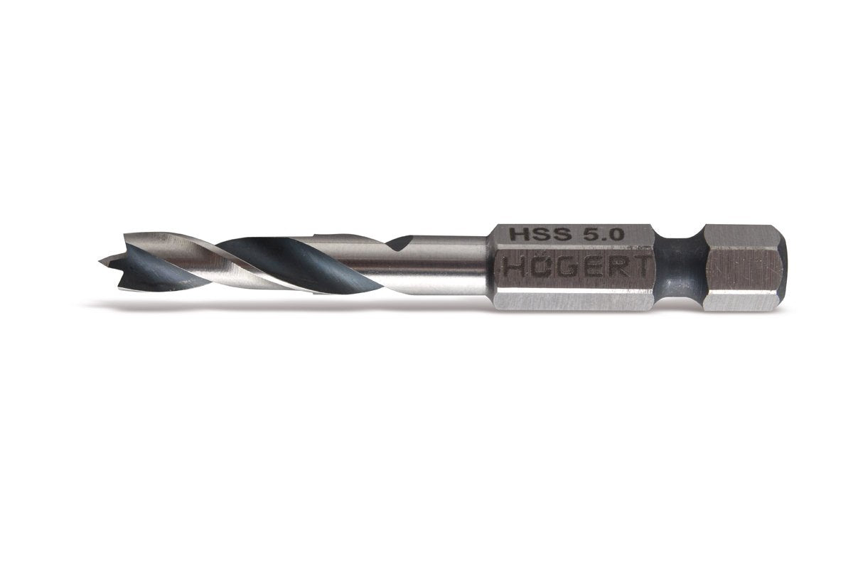 Broca para madera 6 mm, soporte hex
