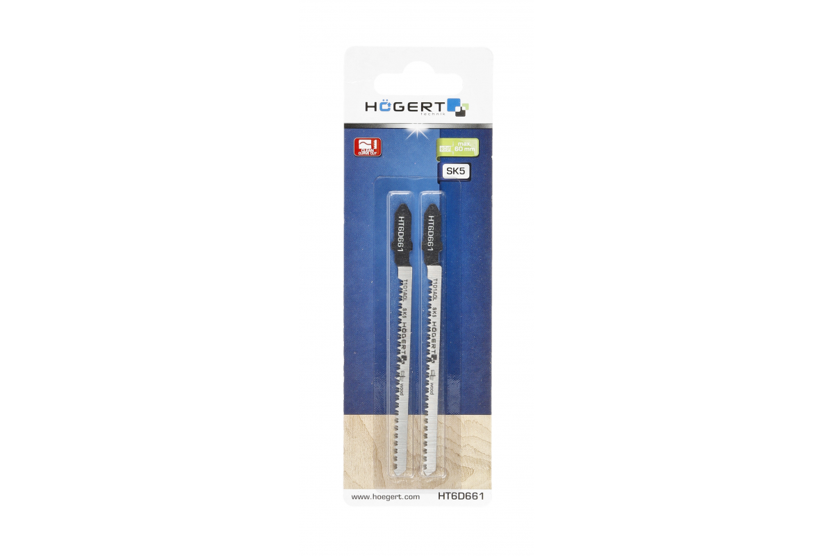 Hojas de sierra de calar 100 mm, rango de corte 3-60 mm, corte limpio,