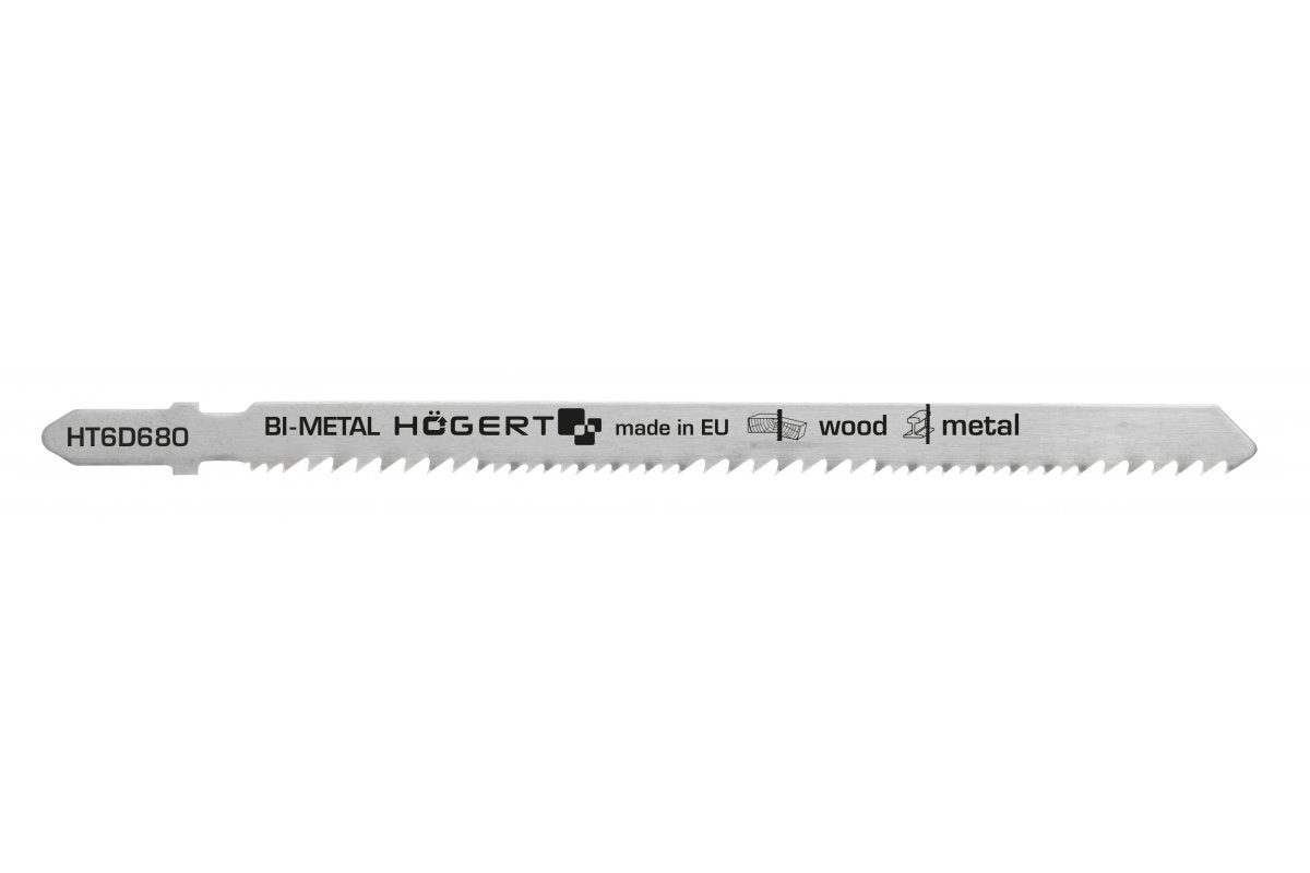 Jig saw blades 132 mm, universal in use, cut depth: 3-100 mm, 2 pcs