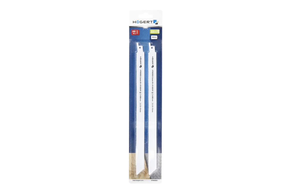 Lame de scie sabre 300 mm, plage de coupe 2-8 mm, pour couper : acier, Inox, tubes et profilés