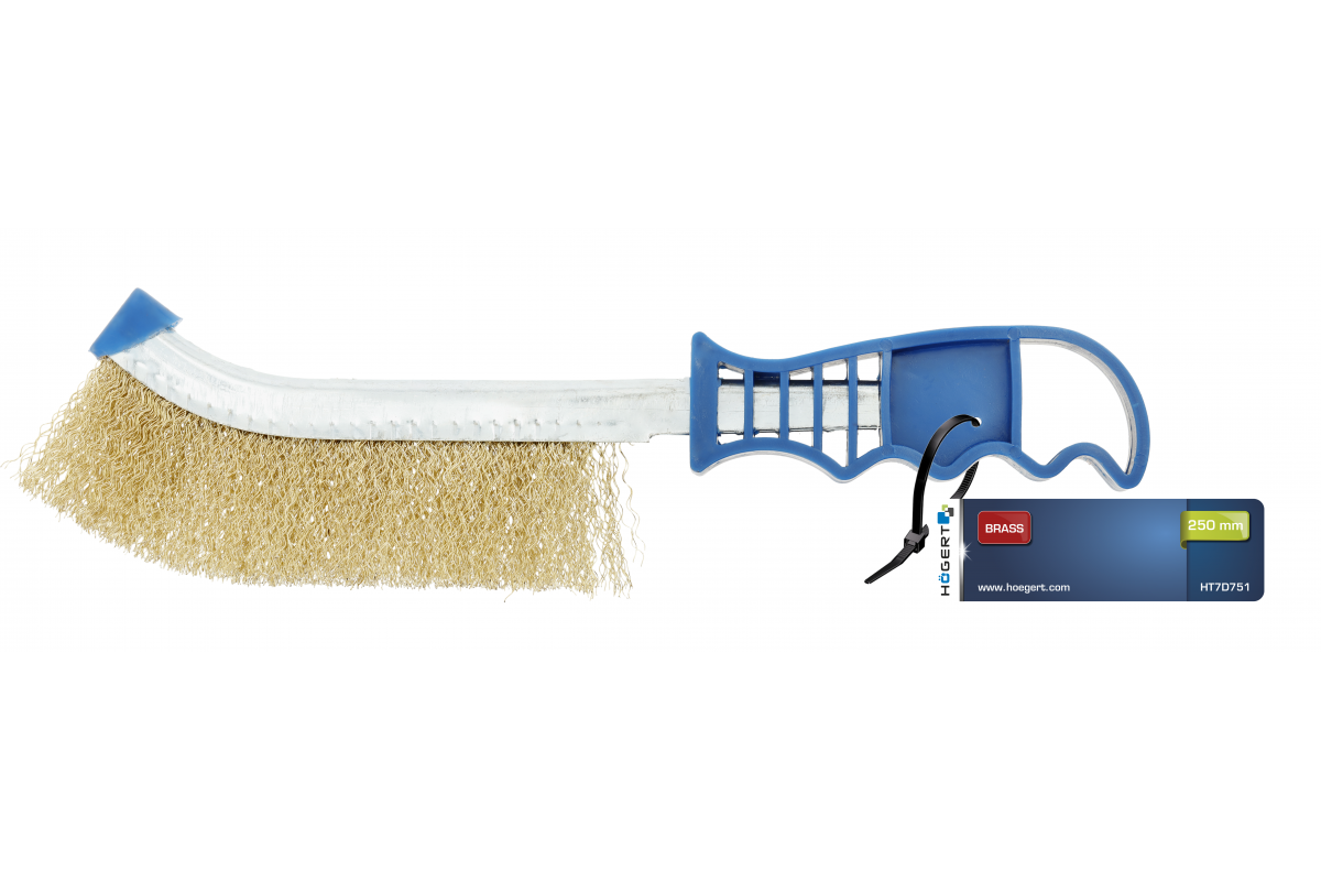 250 mm handle brass brush, 0.3mm