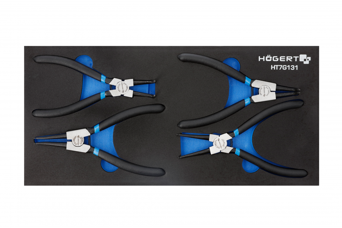 Wkłady EVA do szafek narzędziowych 4 szt., szczypce do pierścieni