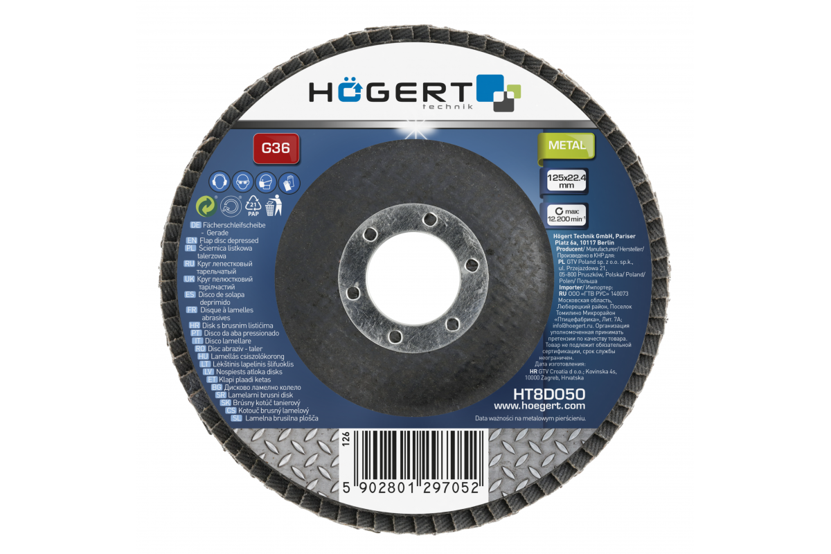 Flap disc 125x22,4 G60