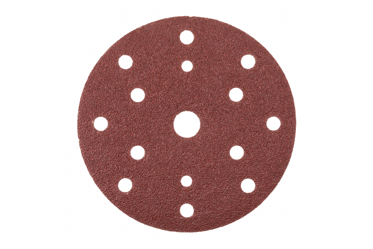 Disco abrasivo con orificios para metal ø150mm #40 5uds.