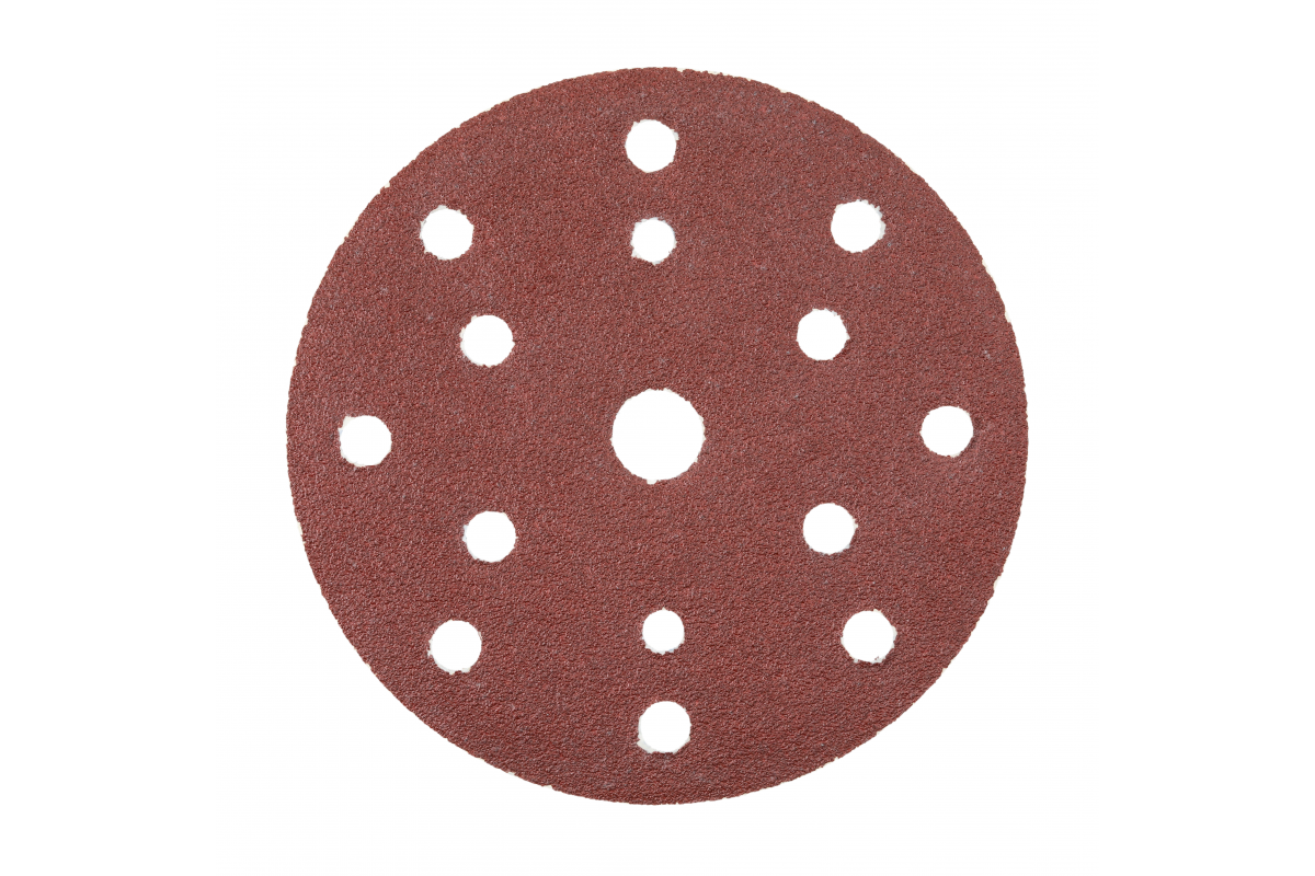 Disco abrasivo con orificios para metal ø150mm #100 5uds.