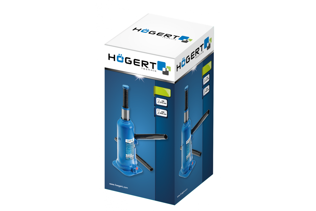 Hydraulic bottle jack, bar 8 tones, 225-450 mm