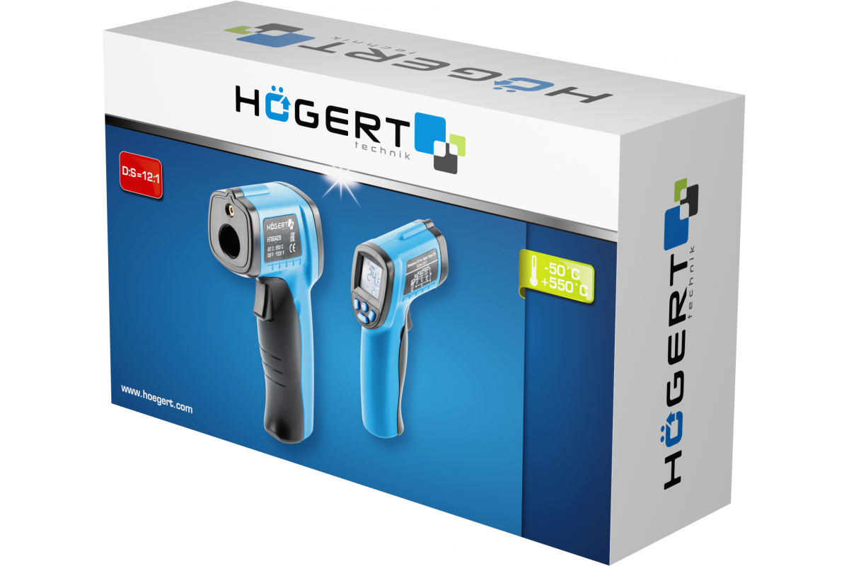 Non contact infrared thermometer  -50 + 550°C