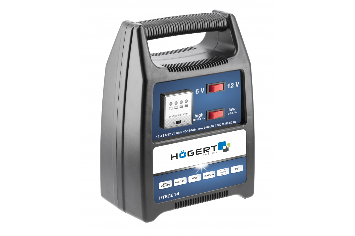 Chargeur électronique 6-12V, 12A
