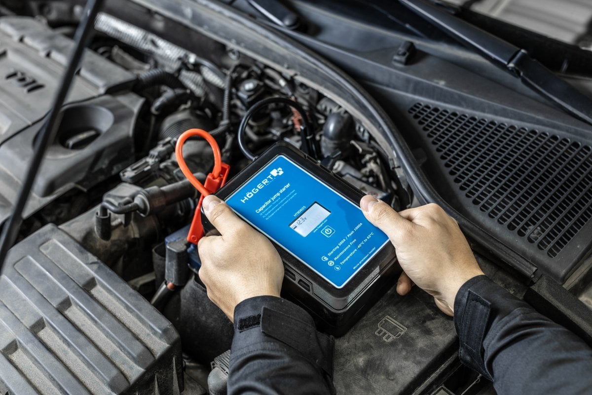 Capacitor jump starter 500A
