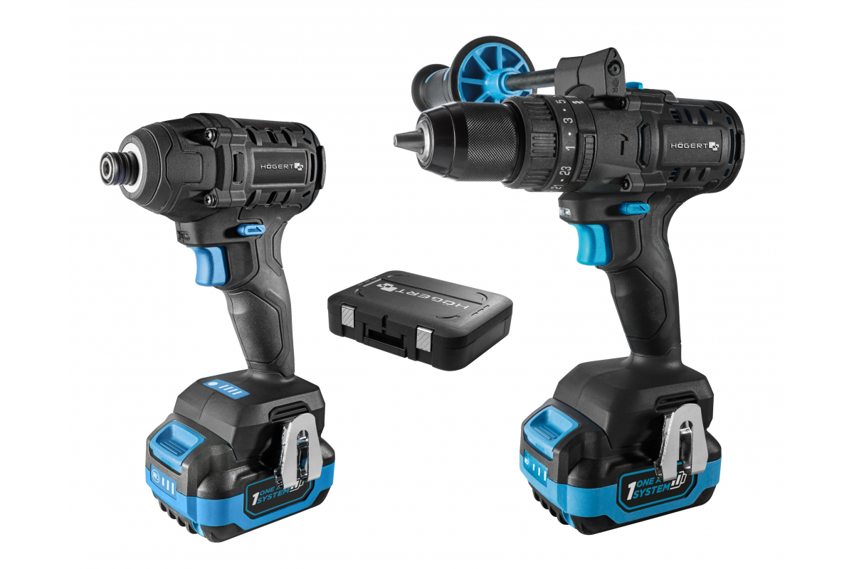 18V brushless impact driver and hammer drill-driver set